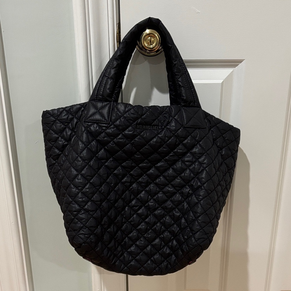 MZ Wallace Quilted Black Tote